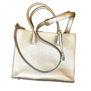 Charming Charlie Tote Crossbody Purse Bag Gold